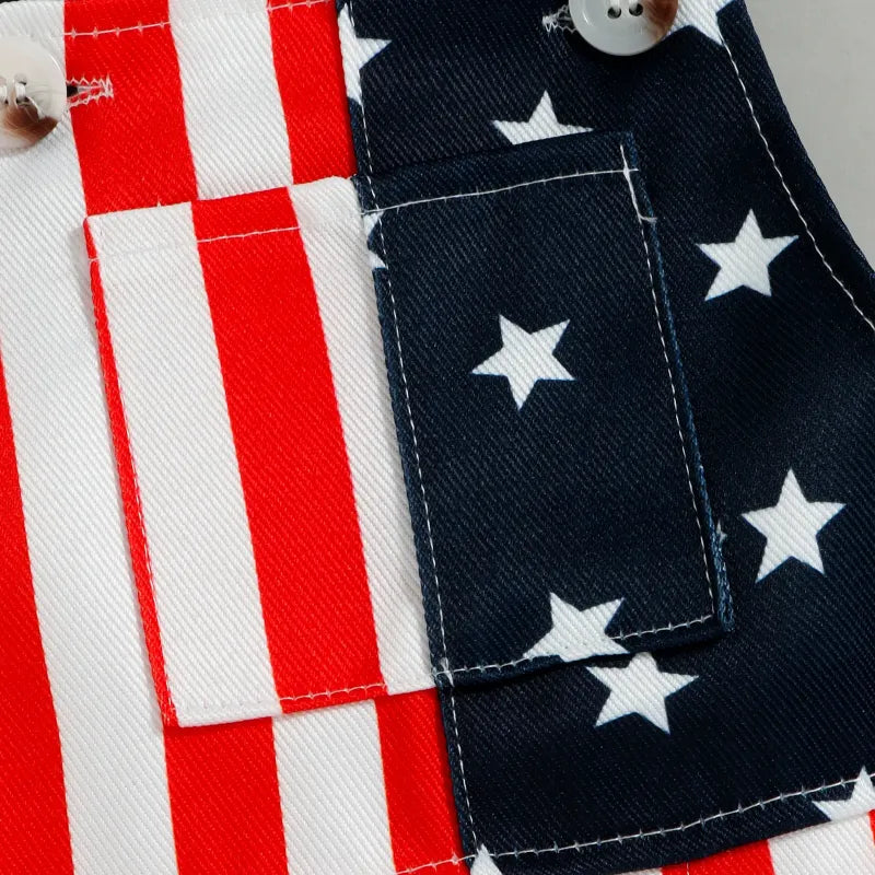 American Flag Overalls
