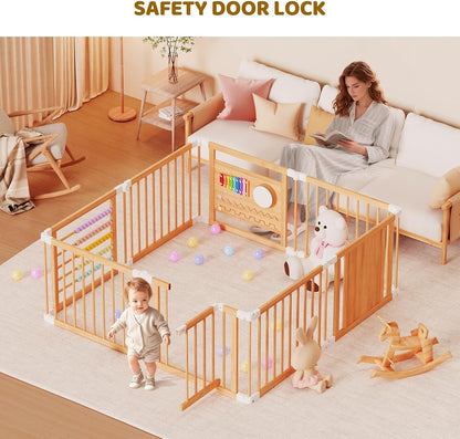 Pine Wood Baby Playpen