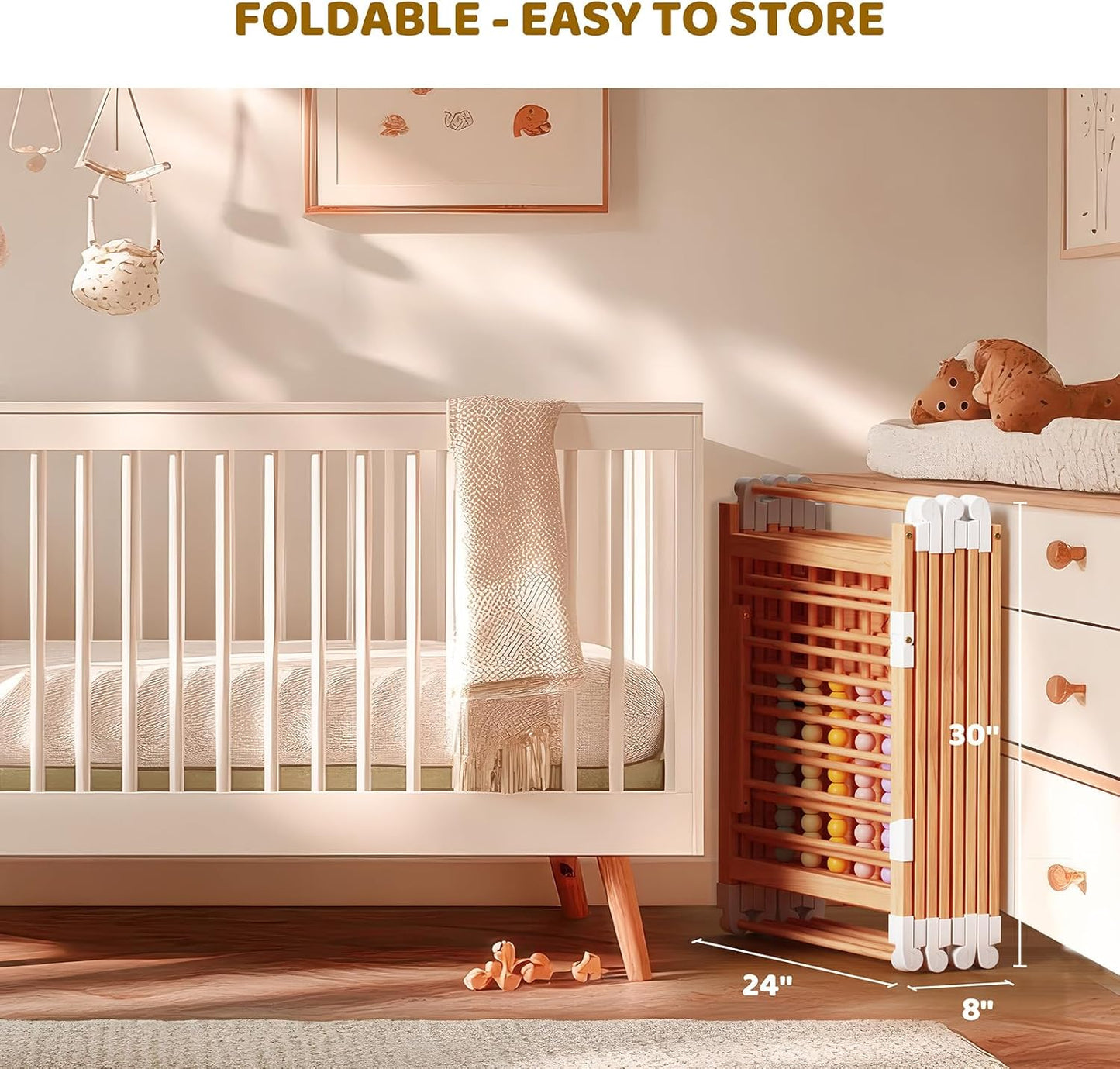 Pine Wood Baby Playpen