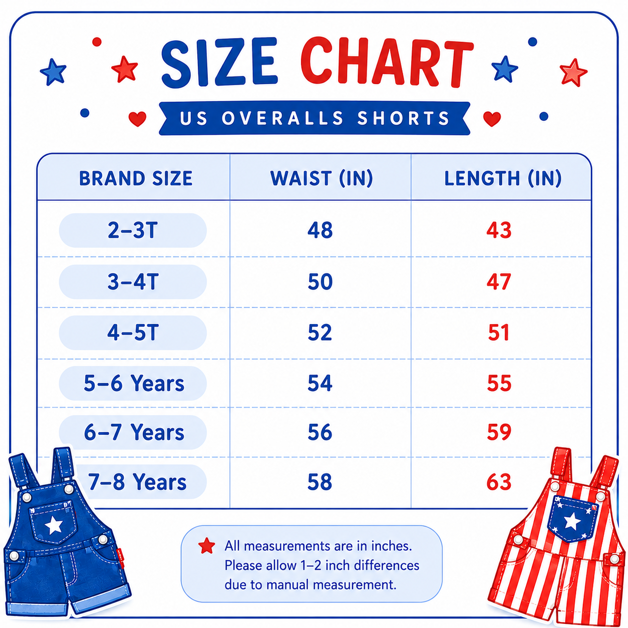 American Flag Overalls