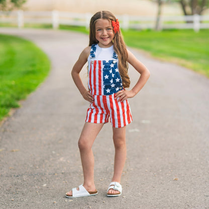 American Flag Overalls