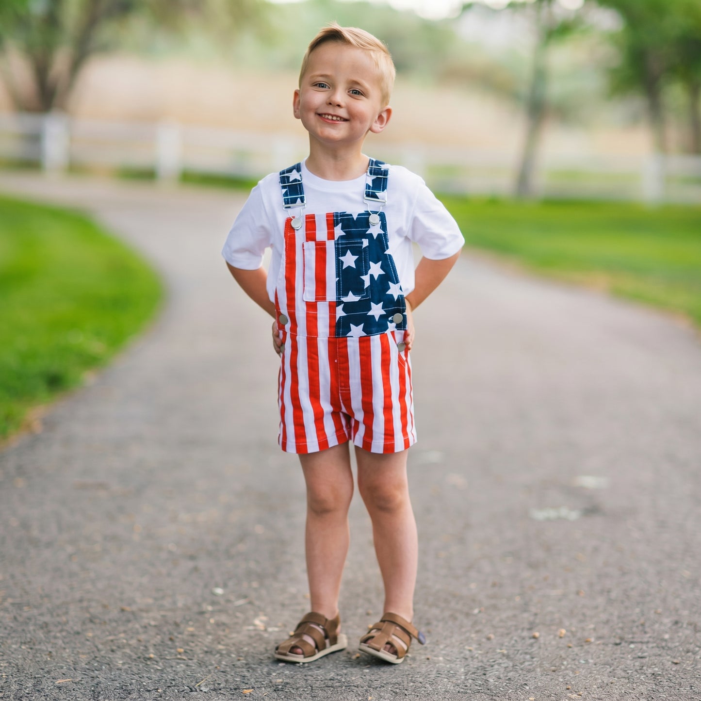 American Flag Overalls